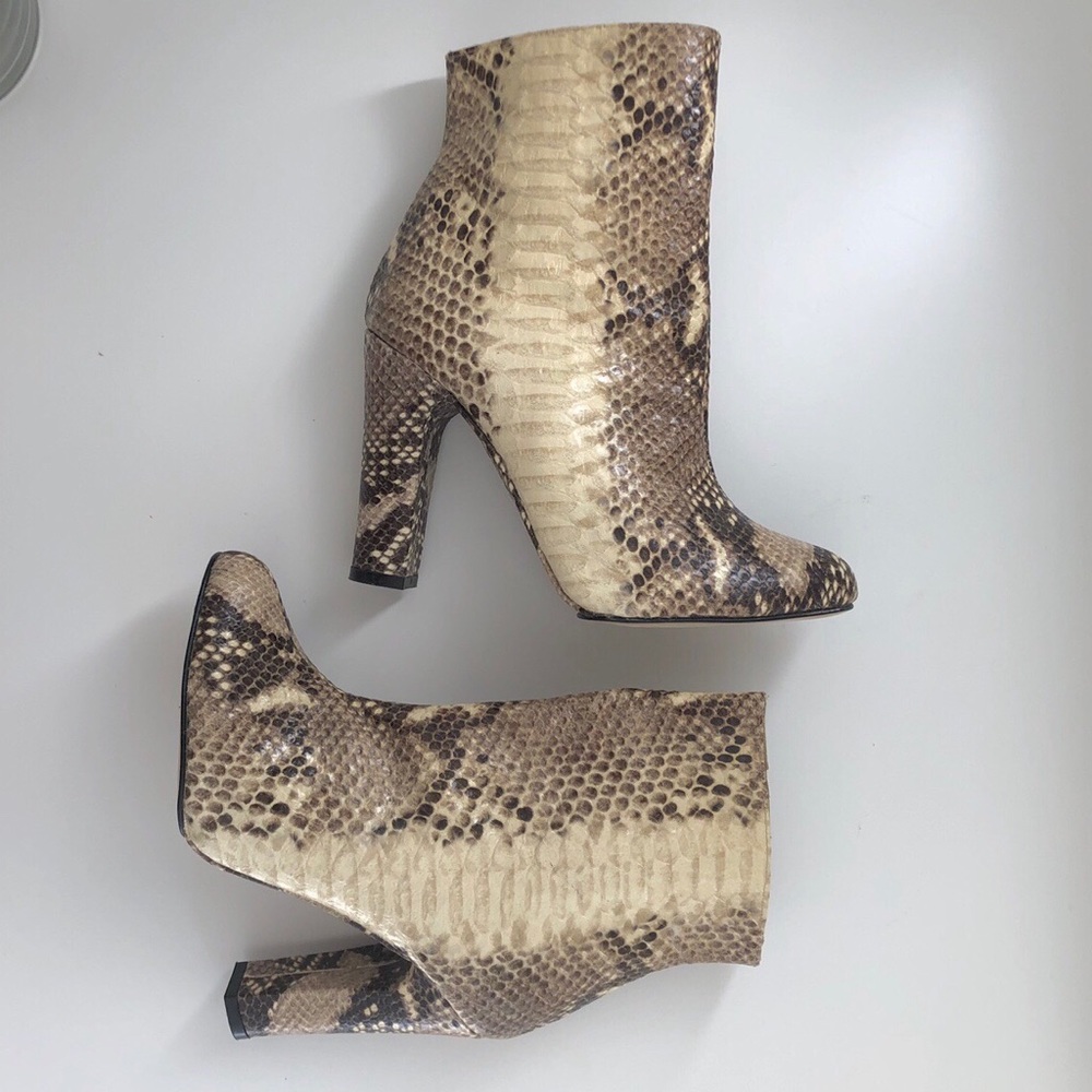 Zara Snake Skin Booties